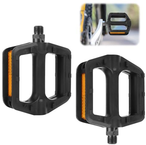 Fahrradpedale rutschfest 1 Paar MTB Pedale Fahrrad Pedale Set Mountainbike Pedale Trekkingrad Fahrradpedalen mit Reflektoren Fahrradpedal Fahrradpedale Trekking Fahrrad Pedal für Mountainbike Rennrad