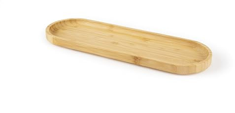 Excelsa Eco Living Plateau ovale, plat à servir, fabriqué en bambou (Cm. 40 x 18)