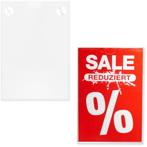 4 Pièces Supports de Panneau Mural A4,Transparent Porte Document Mural en Acrylique avec Ventouses pour affiche, mémo, document pour bureau, magasin, restaurant,29,7x21 cm