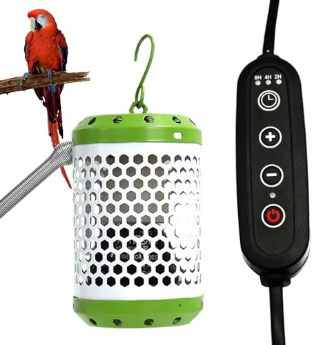 Värmare för fågelbur, terrarium- och husdjurslampor - Uppvärmningsvärmare för papegojor, för reptiler sköldpaddor ödlor grodor papegojor höns P
