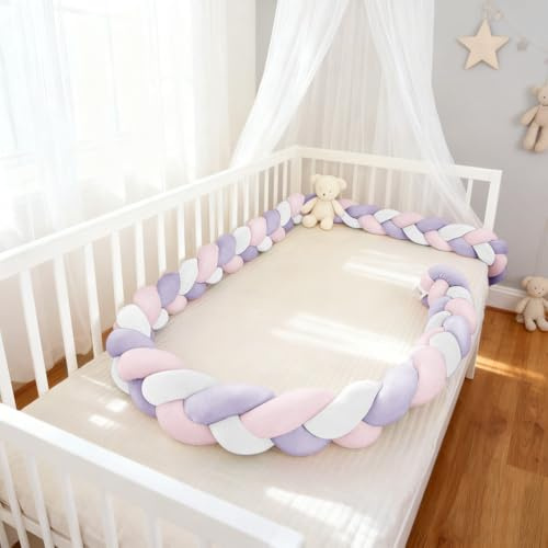 HJZPWB Sponda Letto Bambini Cuscino A Serpente Intrecciato Protezione Morbida E Sicura Paracolpi di Sicurezza Morbido Anticaduta Lumaca Coccolosa in Molti Colori E Dimensioni,A07,200cm