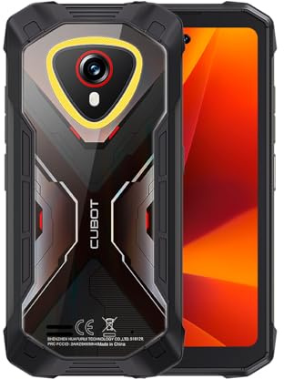 CUBOT KingKong Mini 4 - Robust Smartphone 4.7 HD+ 90Hz, 16GB RAM (6GB+10GB Exp.), 128GB ROM, 48MP Kamera, Android 15, Unisoc T616, Svart
