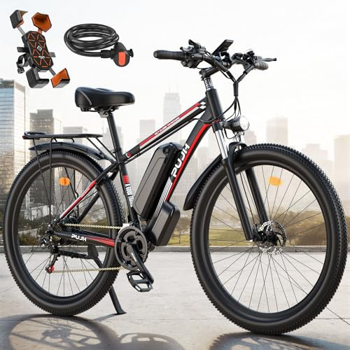 PUJH 2000W E-Bike Up to 80Mi 29 Tires 48V 17.5Ah Off-Road for Adults PU149