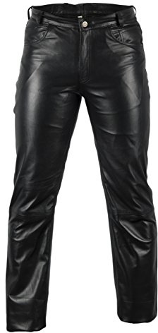 Lammskinnbyxor cyklist läderbyxor bikerjeans läderjeans Western Style