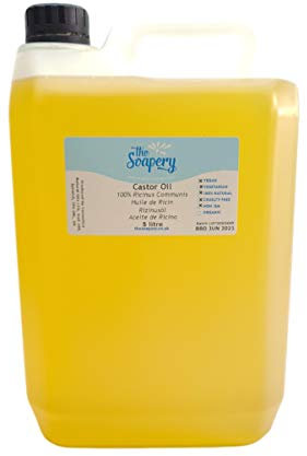 Olio di ricino puro e pressato a freddo, 5 litri, confezione grande