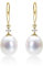 Diamond Treats Süßwasserperlen-Tropfen-Ohrringe für Damen in 9K Gold, hängende Ohrringe mit Süßwasserperlen in Gold, Perlenohrringe für Frauen in 9 Karat Gelbgold