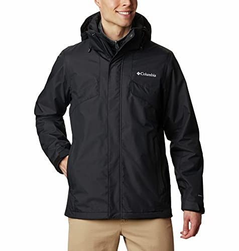 Columbia Bugaboo Fleece Interchange Jacket, Chaqueta De Invierno 3 En 1 para Hombre, Black, Talla S