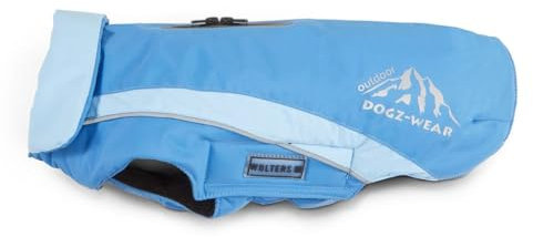 Wolters Dogzwear Skijacke Hundejacke Hundemantel Hundewinterjacke mit wasserdichtem RV Azur blau/Sky Blue