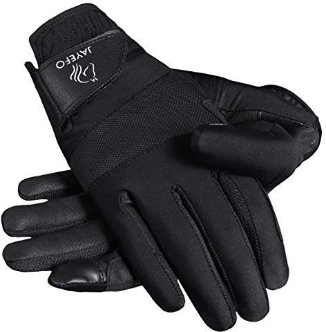 Jayefo Ladies Horse Riding Gloves - Black Equestrian Horseback Riding Gloves, All Weather Outdoor Workout Sport & Driving Bike Gloves for Women, Lightweight & Breathable Cotton Material | (Large)