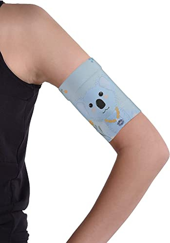 Dia-Band niños brazalete de mantenimiento y protección para sensor de glucemia Freestyle Libre, Medtronic, Dexcom o Omnipod – Banda para diabética cómoda y reutilizable.