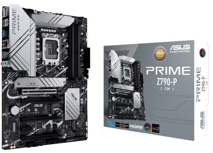 ASUS Prime Z790-P CSM Mainboard Sockel Intel LGA1700 (ATX, PCIe 5.0, DDR5 Speicher, 3X M.2, HDMI, DisplayPort, ASUS Corporate Stable Model, ASUS Control Center Express)