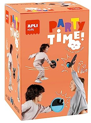 APLI Kids 19562 - Juego Catch Ball de Lanzamiento y recepción de Nylon, Juego de Platos y Pelota para niños Ideal para Jugar al Aire Libre
