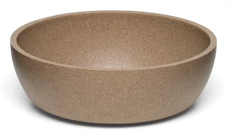 Loving Pets - Dolce Bamboo - Eco-Friendly Pet Bowls & Dishes for Dog, Cats, Puppy Food and Water Bowl -Sustainable and Dishwasher Safe, Made with Real Bamboo (Small, Coffee-Brown)
