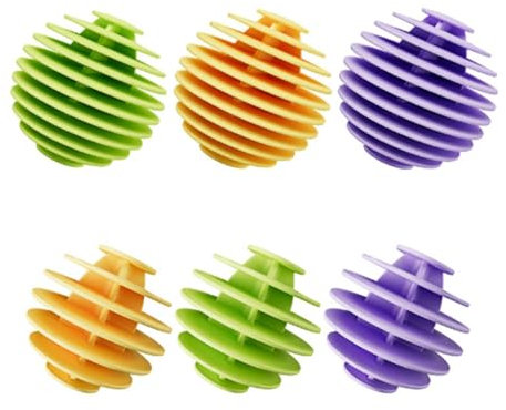 YSJCHEBS 6 Palline per Bucato in Silicone, Accessori per Lavatrice, Palline per Asciugatura Lavatrice, Palline per La Cura del Lavaggio, Elettrodomestici