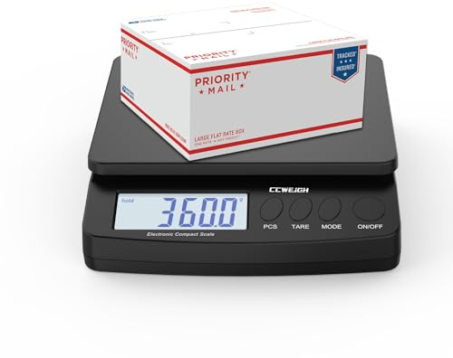 Digital Postal Scale 30kg/66lb - Durable Steel Construction, 6 Units Conversion, Tare Function | for Home, Kitchen, Postal, Shipping, Parcel Transport