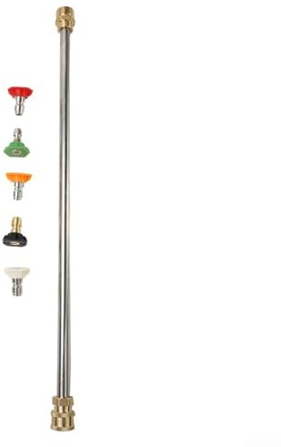 Kit de varita de lavadora de alta presión de 4000 PSI con 5 puntas de boquilla, incluyendo jabón 0 15 25 40 grados para M22 de 14 mm y conexión rápida de 1/4 pulgadas