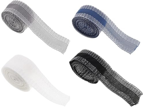 DOITOOL Bande pour Ourlet de Pantalon en Polyester, Adhésive Forte et Portable, 4 Rouleaux pour Ourlet DIY Lors de Voyages D'affaires