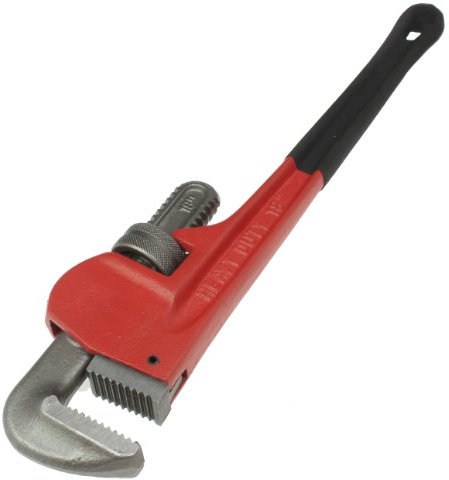 Toolzone 36 Stillsons Type Pipe Wrench Foam Handle Drop Forged Steel 114mm Jaw