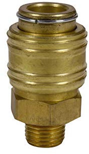 Original Einhell Schnellkupplung R 1/4 Zoll AG (Kompressor-Zubehör, Außengewinde, aus robustem Messing, für Druckluftschläuche)