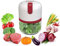 BEPER P102ROB050 Tritatutto ricaricabile USB, Mini Robot da Cucina, Capacità 250 ml, Potenza 3,7V,3 Lame Acciaio Inossidabile, Batteria ricaricabile, Rosso/Bianco