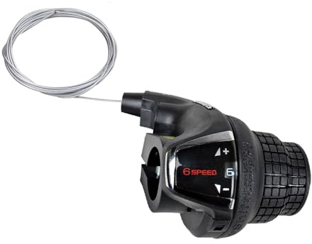 Faderr Revoshift Sl-Rs35-7R Leva del cambio destra, leva del cambio di ricambio per mountain bike e MTB, 6 velocità/7 velocità