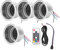 LED Getränkehalter 4 Stück DC 12 V RGB LED Auto Getränkehalter mit Fernbedienung 304 Edelstahl für Marine RV LKW für Getränkehalter RGB Getränkehalter
