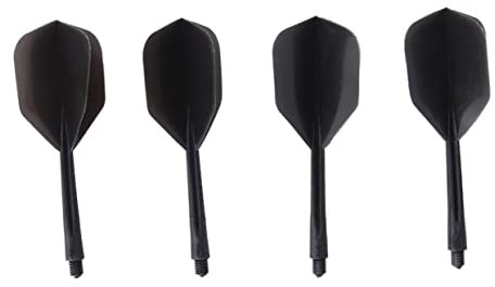 Gogogmee 4stücke Transparente Fein-Gewinde Dart Flights Kunststoffflügel Schwarz Für Indoor Und Outdoor Sports Darts Zubehör Langlebig Und Präzise Passend Für Feine Kleine Gewinde