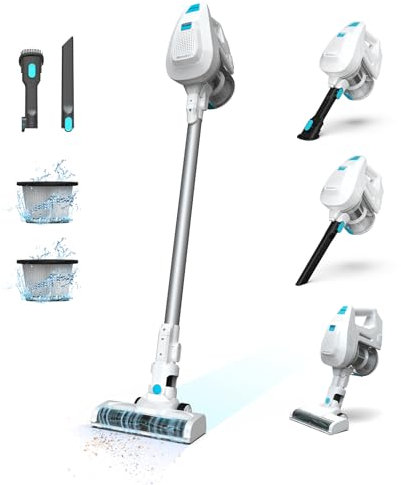 Mamibot Stabstaubsauger, 30 Minuten Laufzeit, kabelloser Handstaubsauger für Hartböden, Tierhaare, Autostaubsauger