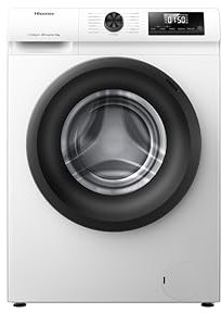 Hisense WF1Q1041BW Waschmaschine mit Dampffunktion, 10KG, 1400 U/Min, 15 Programme, Anti-Allergie Programm, Baby-Wäsche, AutoWash, QuickWash 15 min, Daunen, Eco 40-60 °C, Power 49', EEK: A, Weiß