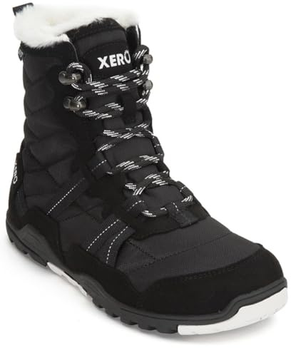 Xero Shoes Women's Alpine Barefoot Lace-Up Snow Boots, Black, 8.5