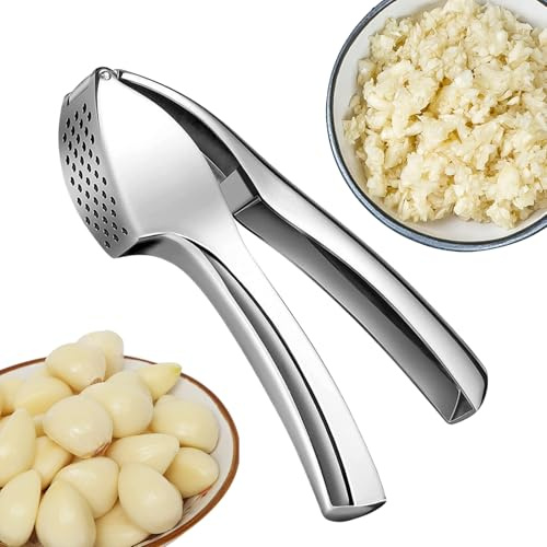 Spremiaglio in lega di zinco, lavabile in lavastoviglie, facile da spremere, schiacciapatate, cipolle, pasti, casa, cucina, appartamento, ristorante, campeggio, picnic