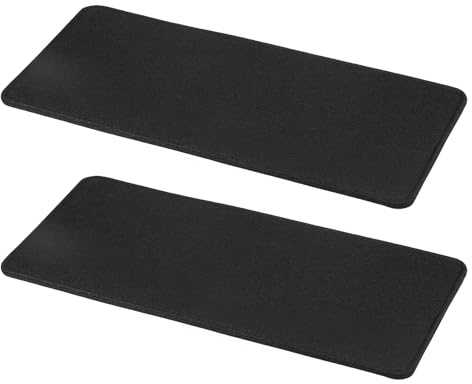 QUARKZMAN 2 Piezas De Base De Fieltro, 13 X 6 Pulgadas Rectángulo Moldeador De Fondo para Bolso Insertos De Tablero Forro Esquina Arqueada para Bolso Bandolera Mochila, Negro