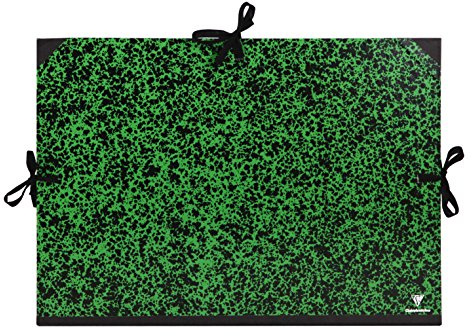 Clairefontaine 32200C - Un carton à dessin Annonay fermeture 3 cordons 37x52 cm, Vert