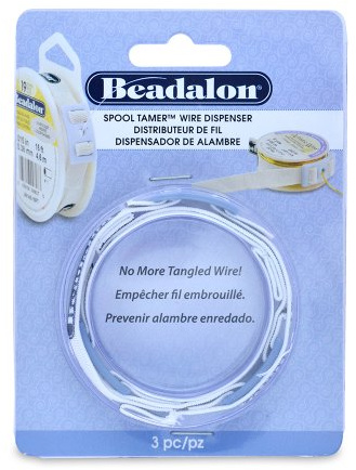 Beadalon 3-Piece Spool Tamer Set,White