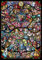 1000 Stück Puzzle Disney & Disney Pixar Heroine Collection Buntglas [Pure White] (51 x 73,5 cm)