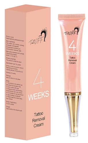 Niktule Tattoo-Entferner-Creme Permanente AntiTattoo-Druckcreme Natürlicher Pflanzenextrakt Sichere Feuchtigkeitsversorgung der Haut Entferner-Gel Schmerzlose Reinigung Augenbrauen-Eyeliner-Haut