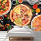 3D Wandtapete Essen Pizza Snackbar Fototapeten Wohnzimmer Tv Sofa Thema Hotel Luxus Hintergrund Wandmalerei Wohnkultur Abziehen Und Aufkleben Wandkunst Selbstklebende Wandposter 140(B) x70(H) cm