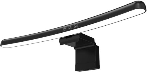 Meichoon Barra De Luz Para Monitor Pantalla Curva Tres Modos De Luz Brillo Ajustable Control Táctil Lámpara Antideslumbrante Para El Cuidado De Los Ojos LE13 A