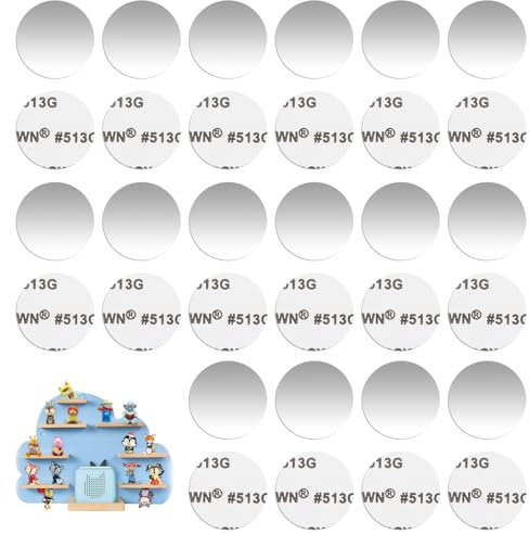 100 Pezzi Placche Metalliche Adesive, 20mm Piastre Metalliche Autoadesive, Rotonde Piastra In Metallo Per Magneti, Piastrine Metalliche Per Figure Tonie, Adatte Per Telefoni Cellulari E Decorazioni