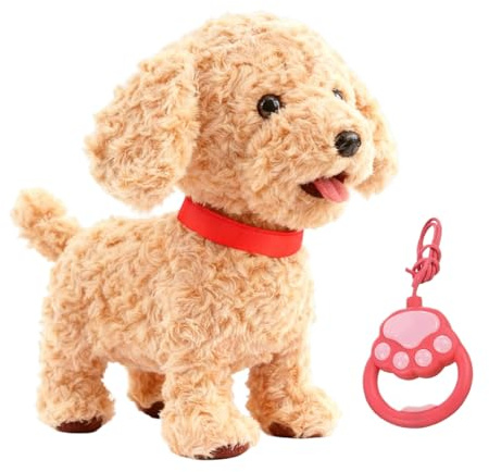 Giocattolo Robot Cane Che Cammina, Giocattolo Robot Realistico Elettronico per Bambini Adulti, Divertenti Giocattoli Robots Cane Comportano Come Cani Veri, Cagnolini Peluche Interattivi Giocattolos