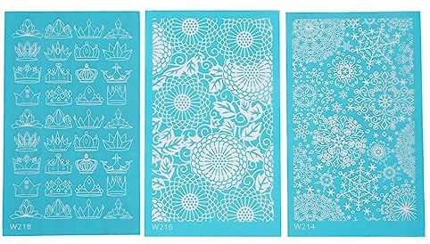 Silk Screen Stencils Kreativa praktiska DIY-verktyg för olika ytor (214 216 218)