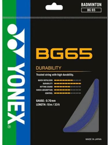 YONEX BG 65 Badminton String - Royal Blue