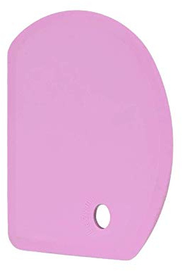 Lazymi Flexibel Silikon Teigschaber, Groß (15.2×10.9 CM) Mehrzweck Teigkarte Nicht-Stick Teigschneider, Lebensmittelqualität Teigspachtel zum Backen von Brot/Sauerteigkuchen/Pizza, Lila