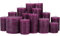 Premium Kerzenset 4,5 kg durchgefärbte Stumpenkerzen von Kerzenwelt 1. Wahl mit dezentem Blumenduft (veilchen/lila)