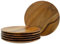 CreaTable, 21579, Serie Akazienholz - Nature Collection, 6-teiliges Geschirrset, Teller Set ⌀ 31cm aus Akazienholz für 6 Personen, Qualitätsproduktion, Match & Mix