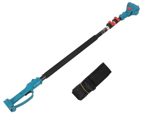 Scie à perche pour l'élagage des arbres, élagueuse de 7.21 pieds avec lame en acier rectifiée, coupe lisse et facile, cueilleur de fruits télescopique, coupe-branches