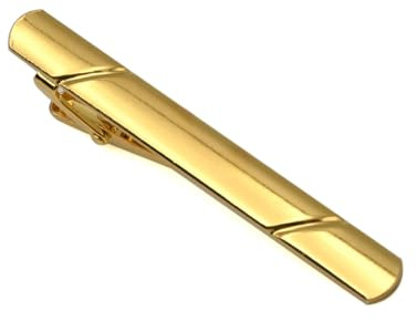 LICQIC 1 Pack Tie Clips for Men Long Styles, Tie Tack Pins, Necktie Bar, for Men Business Party Wedding Best Gift and Daily Life (Gold)
