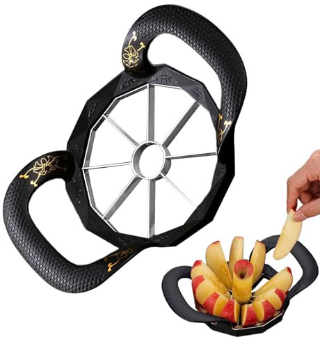 Tagliaverdure In Acciaio Inossidabile - Tagliafrutta Grande Per Frutta | Accessorio da Cucina Multiuso, Divisore per Patate e Rimozione Nucleo per Casa Albergo Viaggio Campeggio