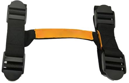 Cinghia per trasporto a mano, corda per bagagli in alluminio, custodia per bagagliaio laterale, in poliestere, maniglie laterali