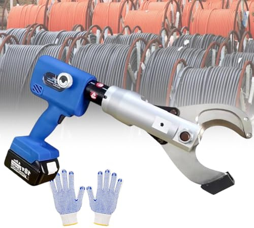 Tagliabulloni idraulico senza fili – Strumento di taglio elettrico a cricchetto per cavi in rame e alluminio, capacità di taglio da 30 mm a 65 mm, carica 80 Kn